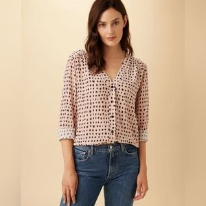 Amour Vert Kaya Washable Silk Blouse